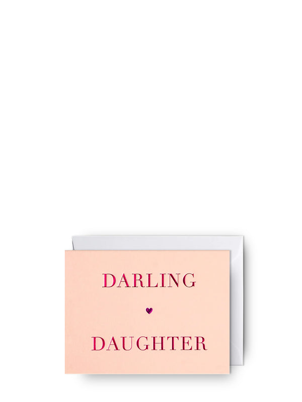 Darling daughter, mini love & friendship card