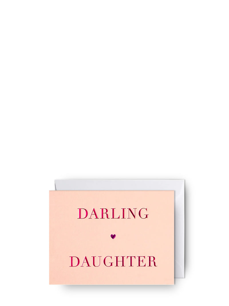 Darling daughter, mini love & friendship card