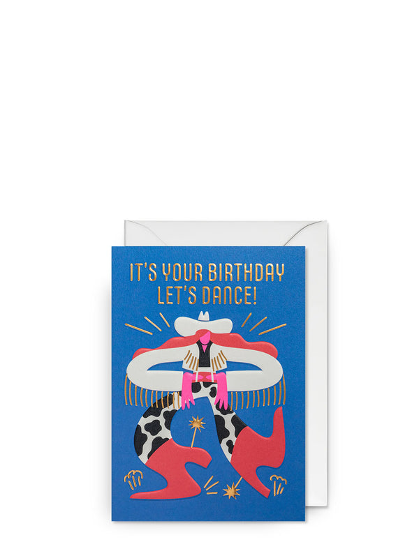 It's your birthday let's dance, birthday card