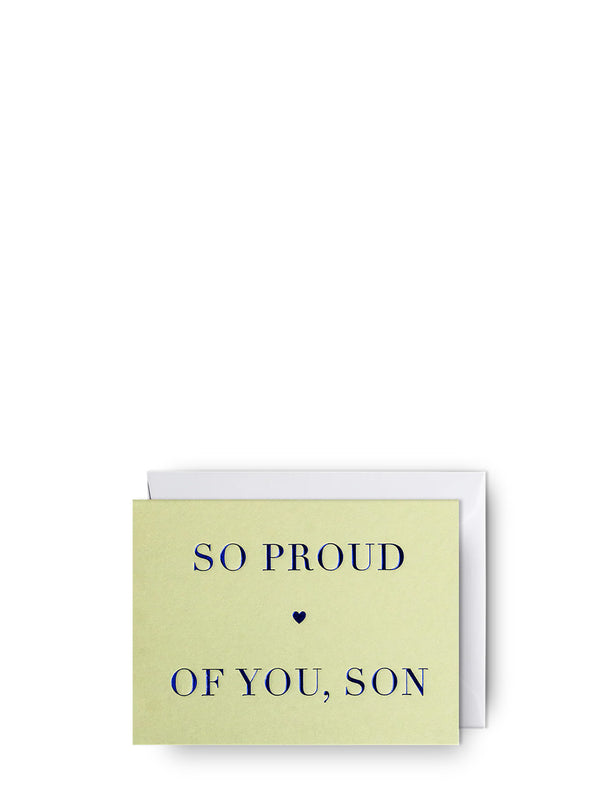 So proud of you son, mini love & friendship card