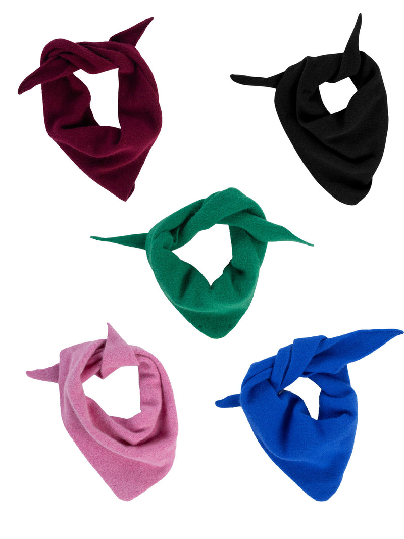 Lambswool bandana, various colours