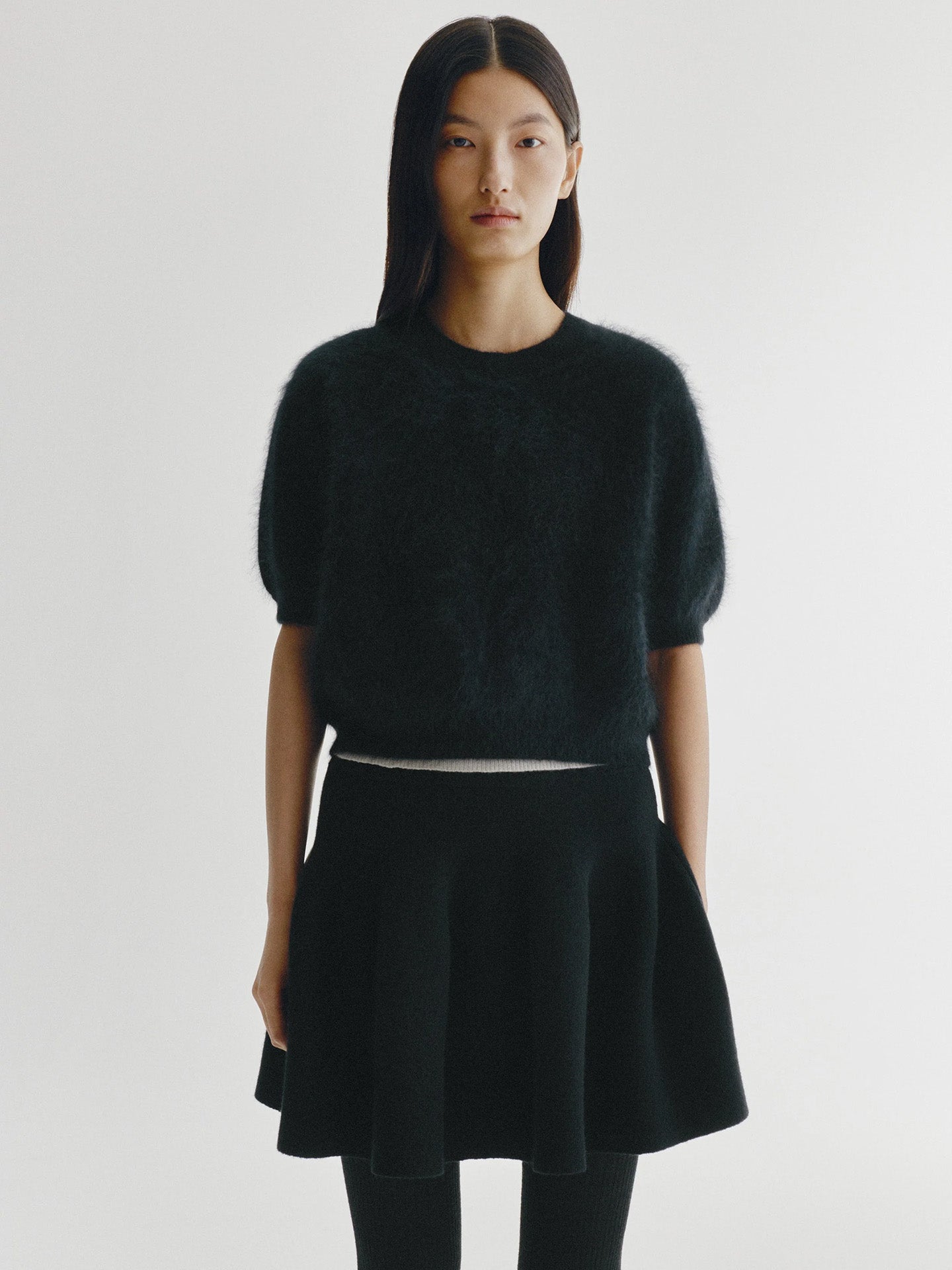 Juniper sweater, black brushed