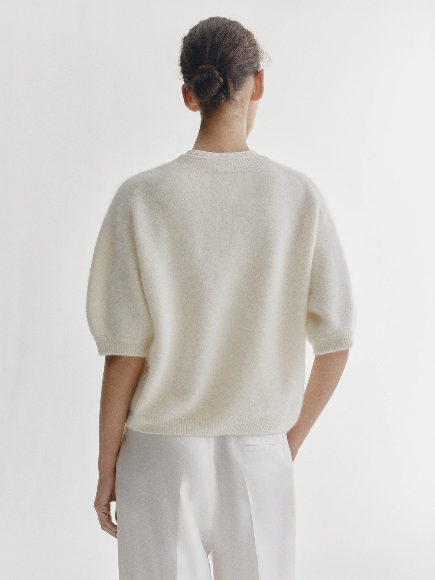 Juniper sweater, Cream brushed