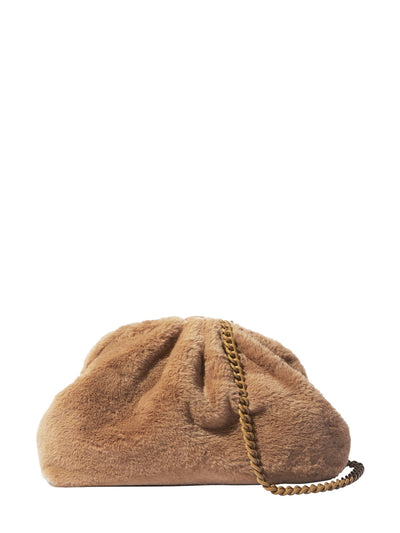 Nita game bag, nude faux fur
