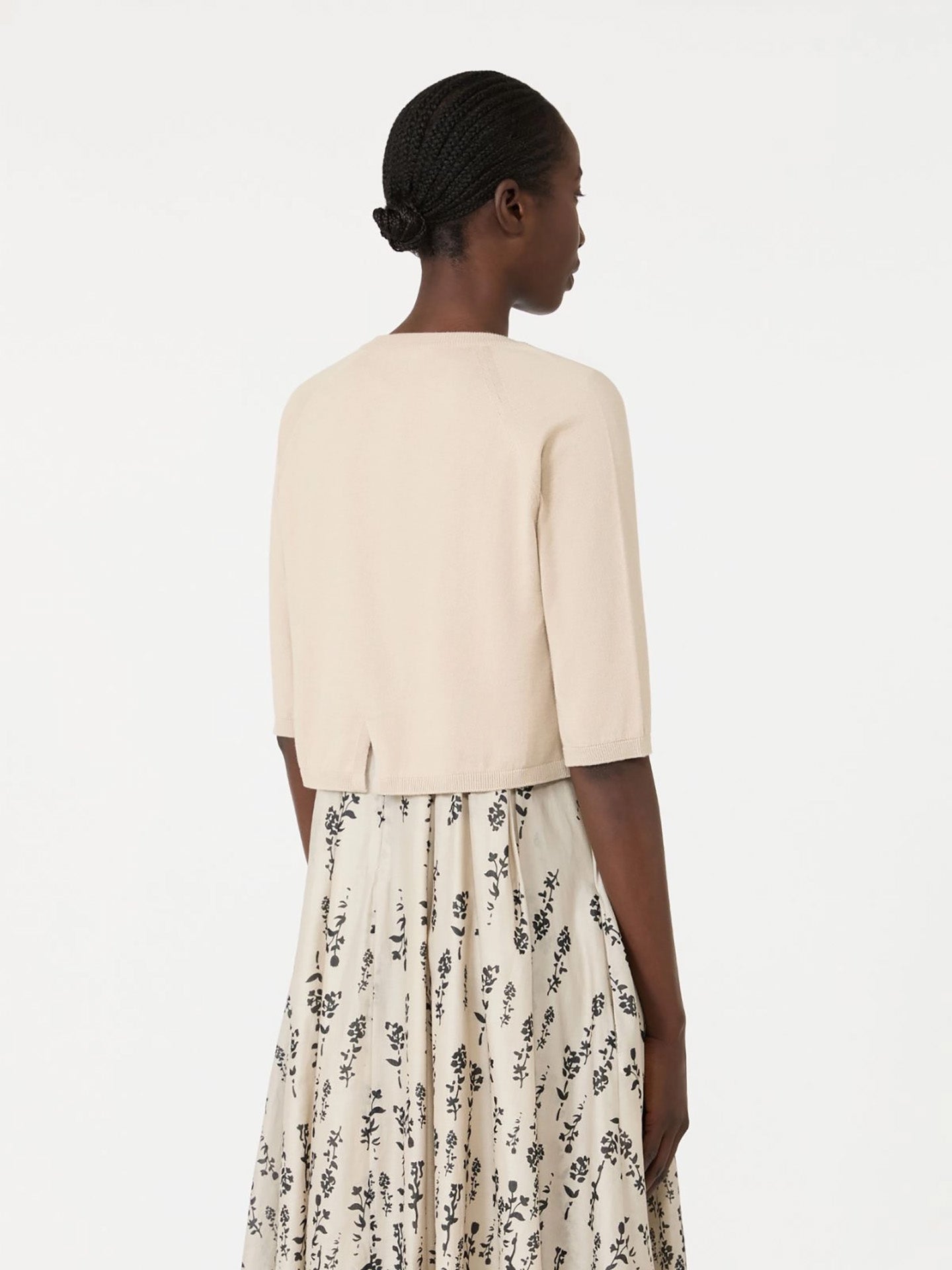 Cotton-silk shoulder wrap, natural