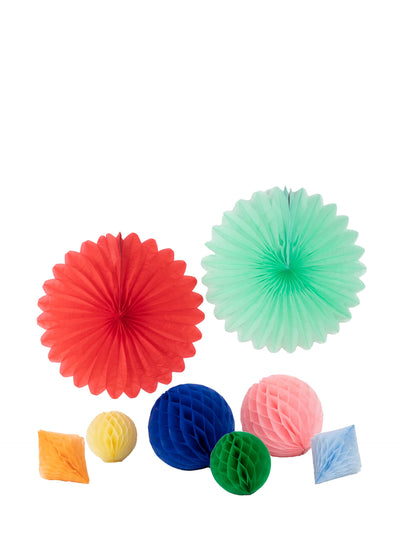Rainbow honeycomb decoration kit