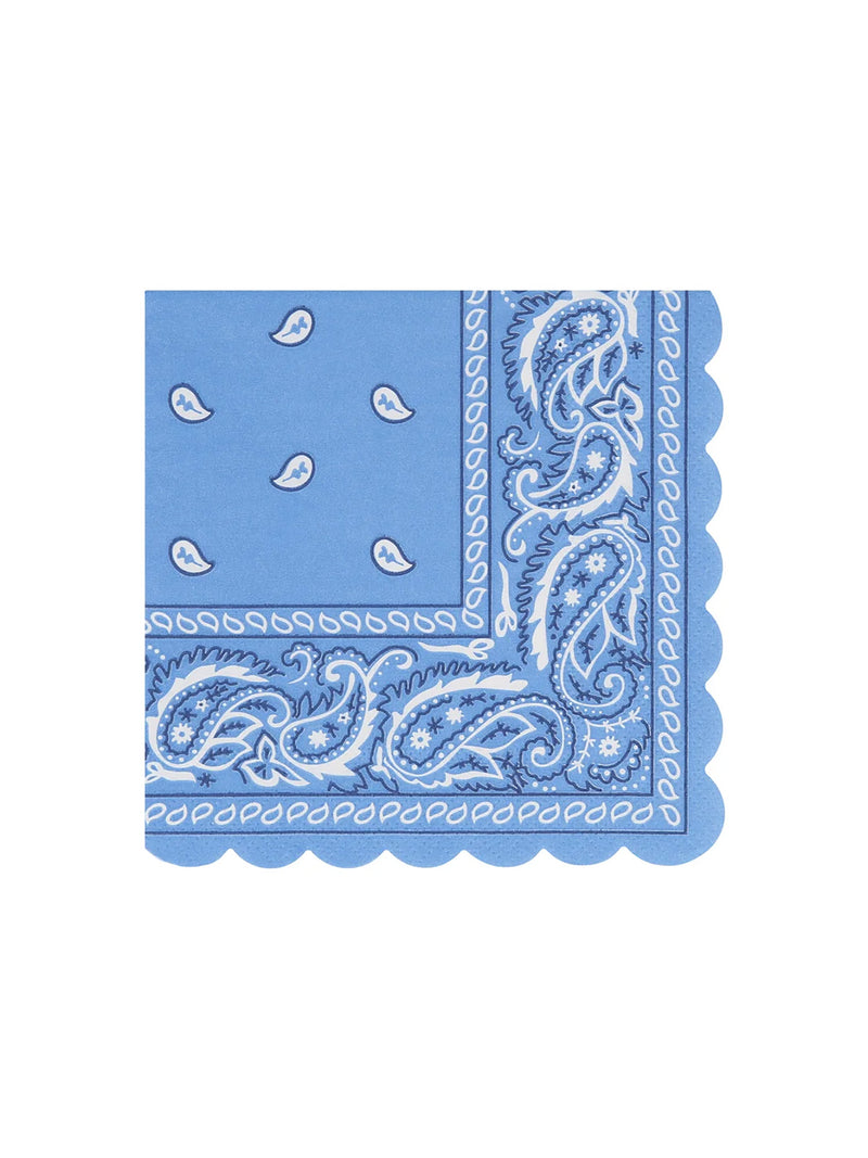 Western bandana cocktail napkins