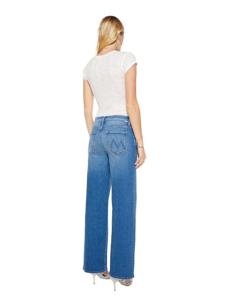The rerun sneak wide leg jeans, 'Kissing the caddy'
