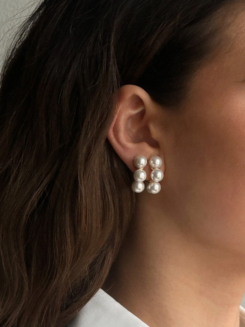 Electra studs, FG pearl