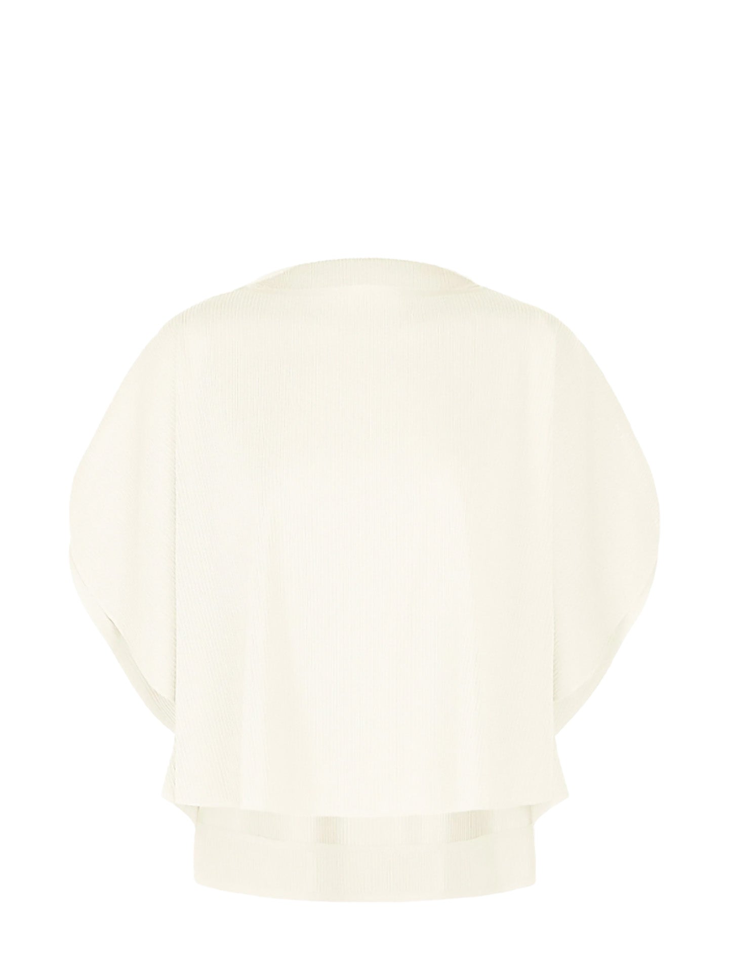 A-poc slice pleated oversized top, white