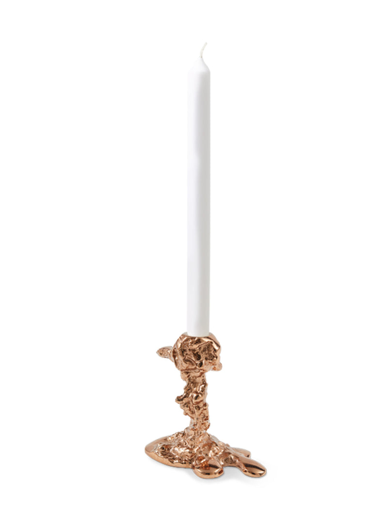 Drip candle holder S, rose gold