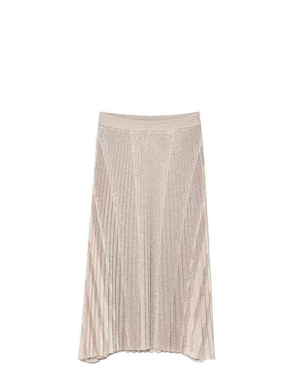 Rising sun soleil plisse' skirt, light pink