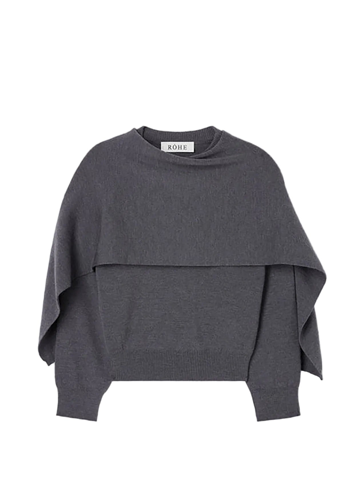 Cape jumper, dark grey melange