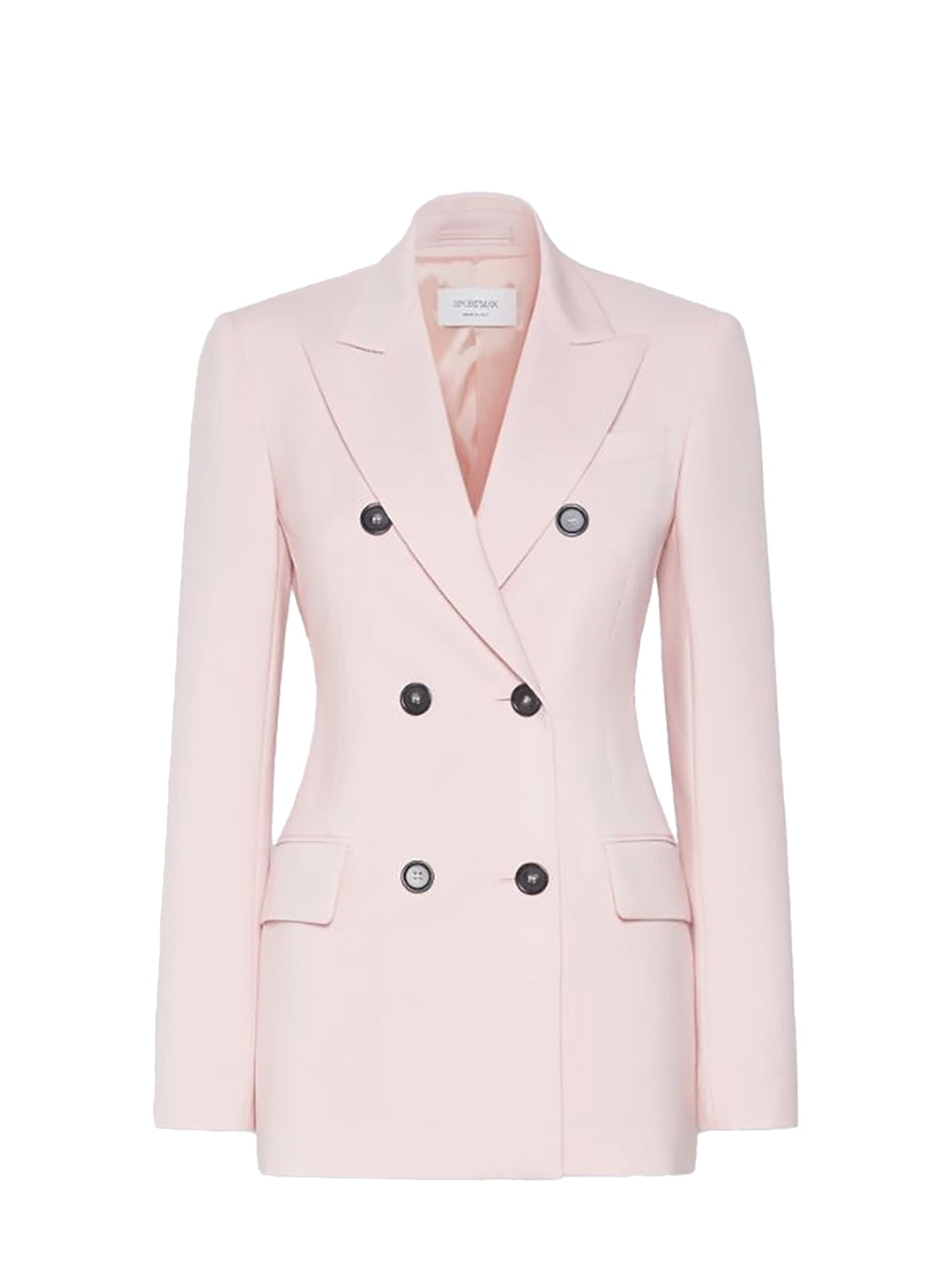 Adamo double-breasted wool blazer, antique rose