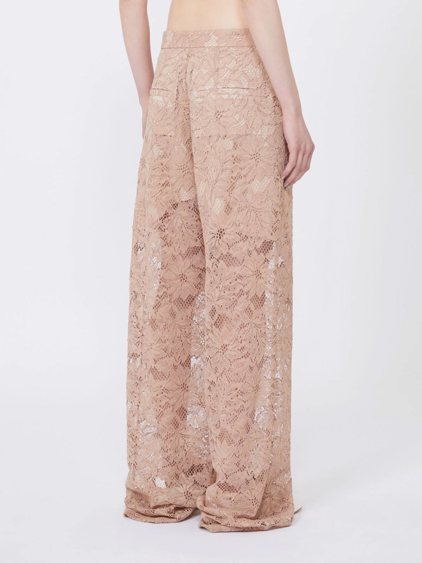 Lace trousers, nude