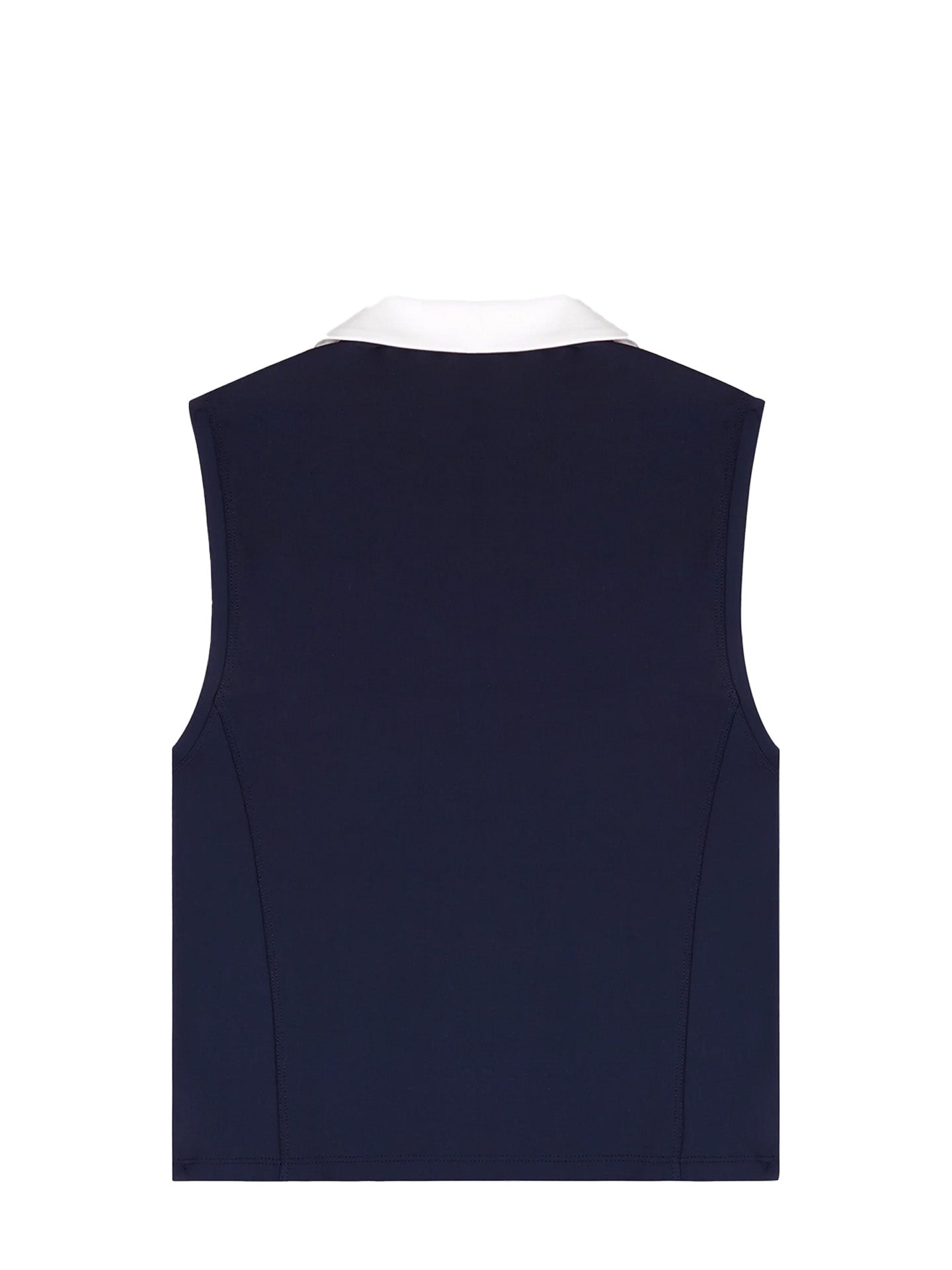 Signature Logo Sports Polo Vest, Dark navy