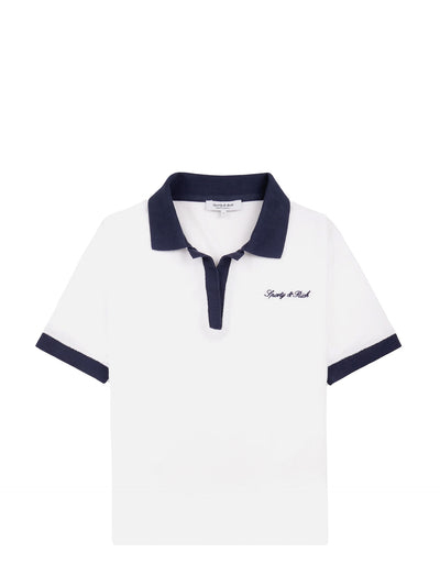 Signature Logo Terry Polo, White