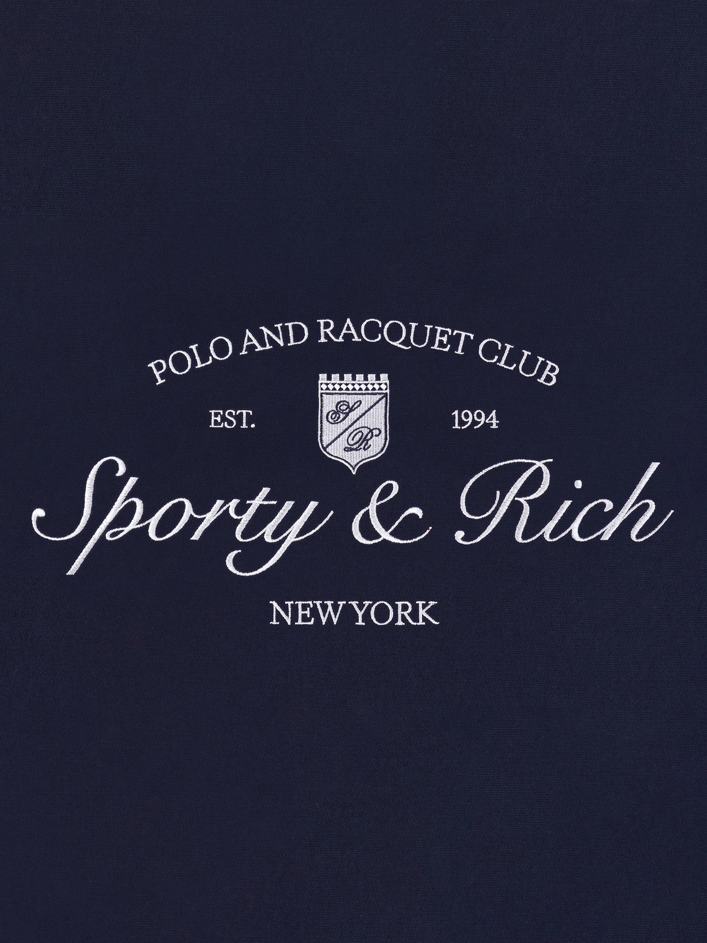 Syracuse Embroidered Crewneck, Dark navy