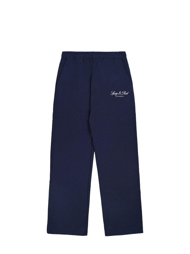 Vendome LA Embroidered Wide Sweatpant, dark navy