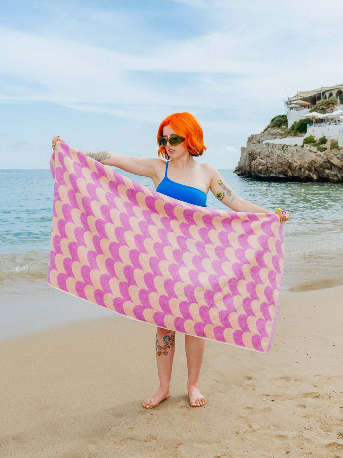 Brisa bath towel, pink
