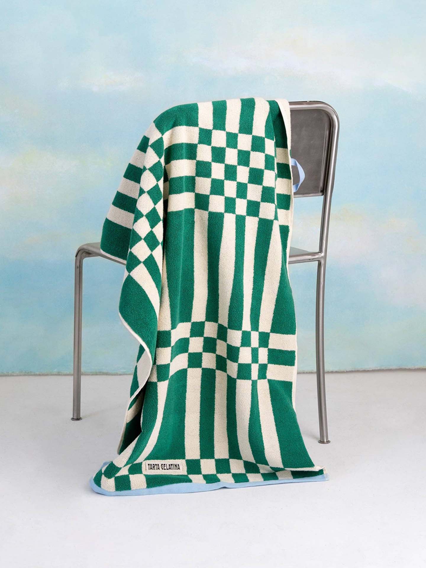 Marina bath towel, green