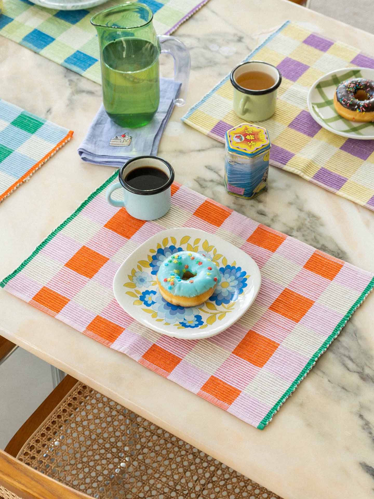 Merienda placemat, mermelada orange