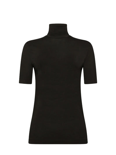 Aurora top short sleeves, black