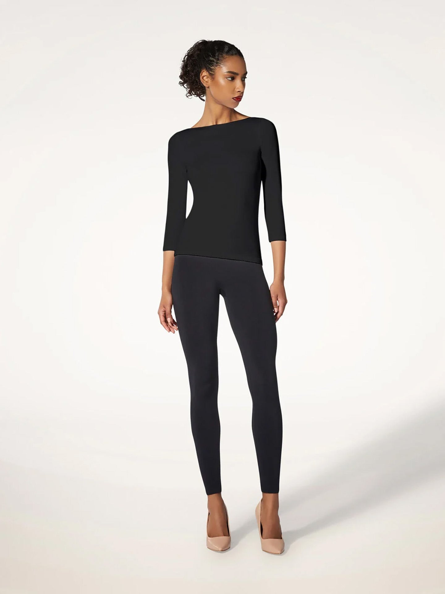 Cordoba long sleeve top, black