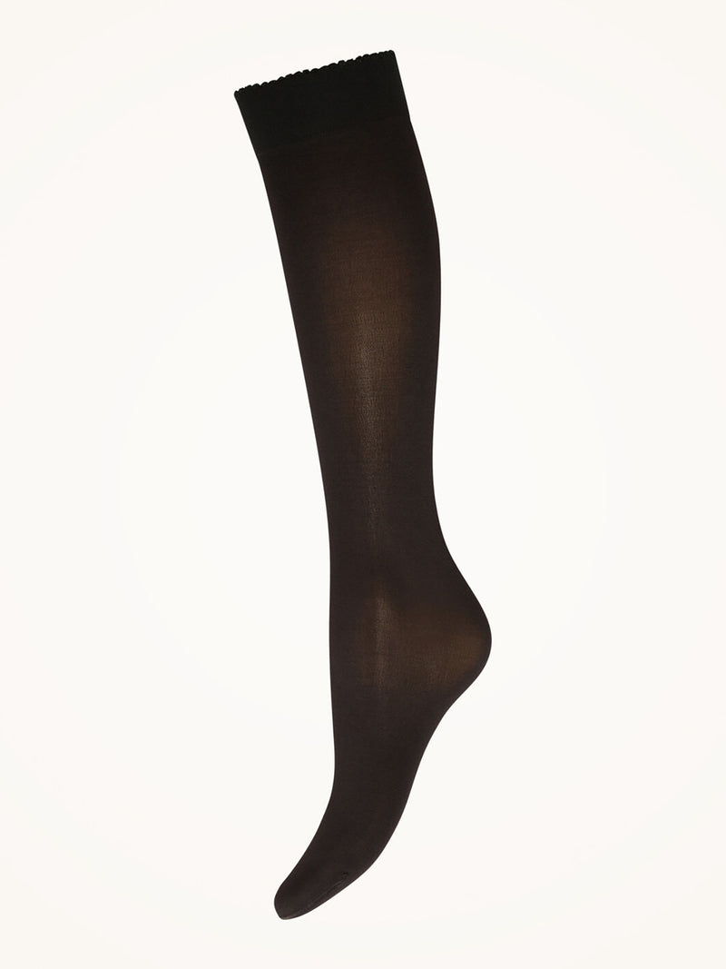 Velvet de luxe 50 knee-high socks, black