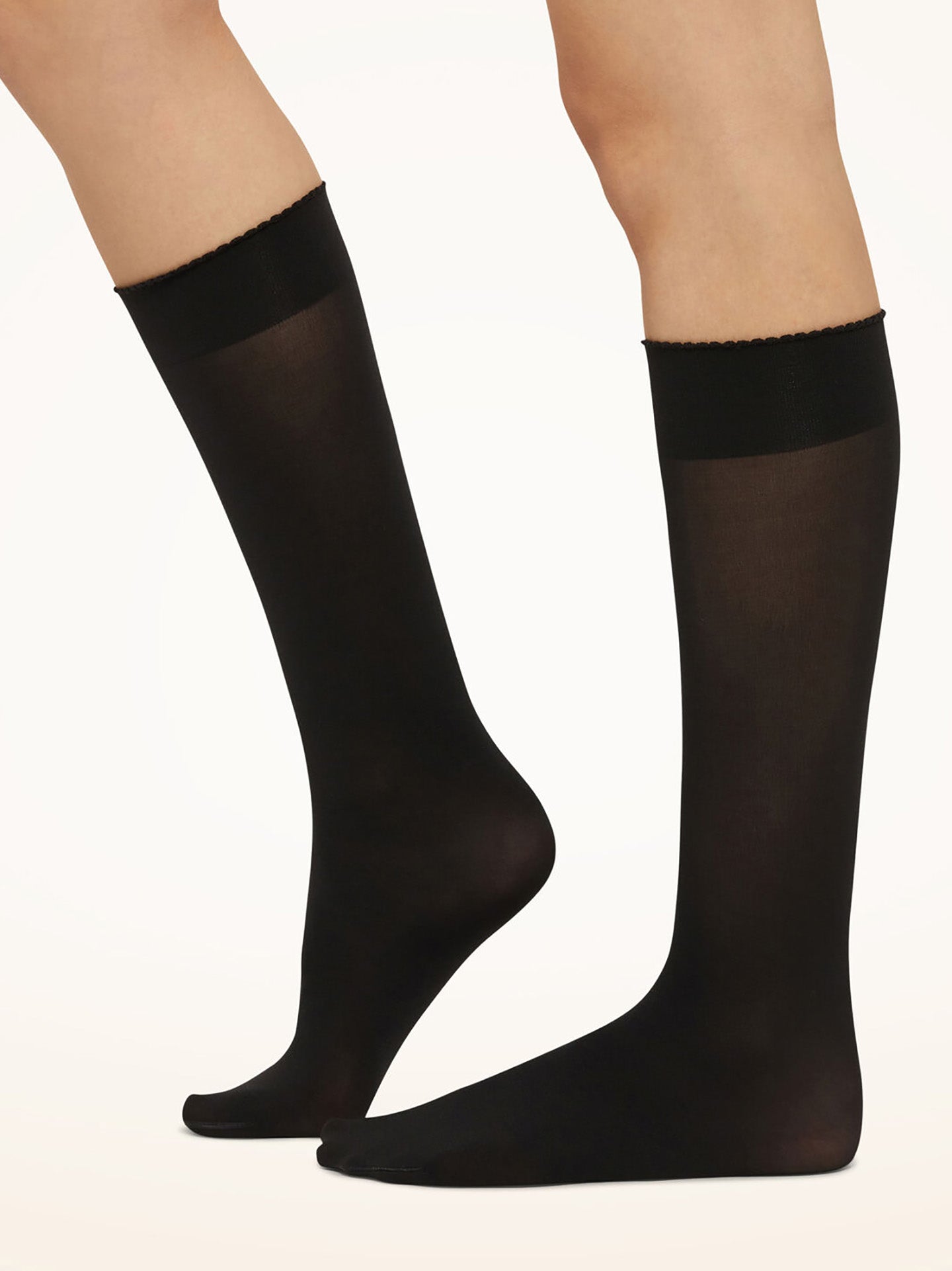 Velvet de luxe 50 knee-high socks, black