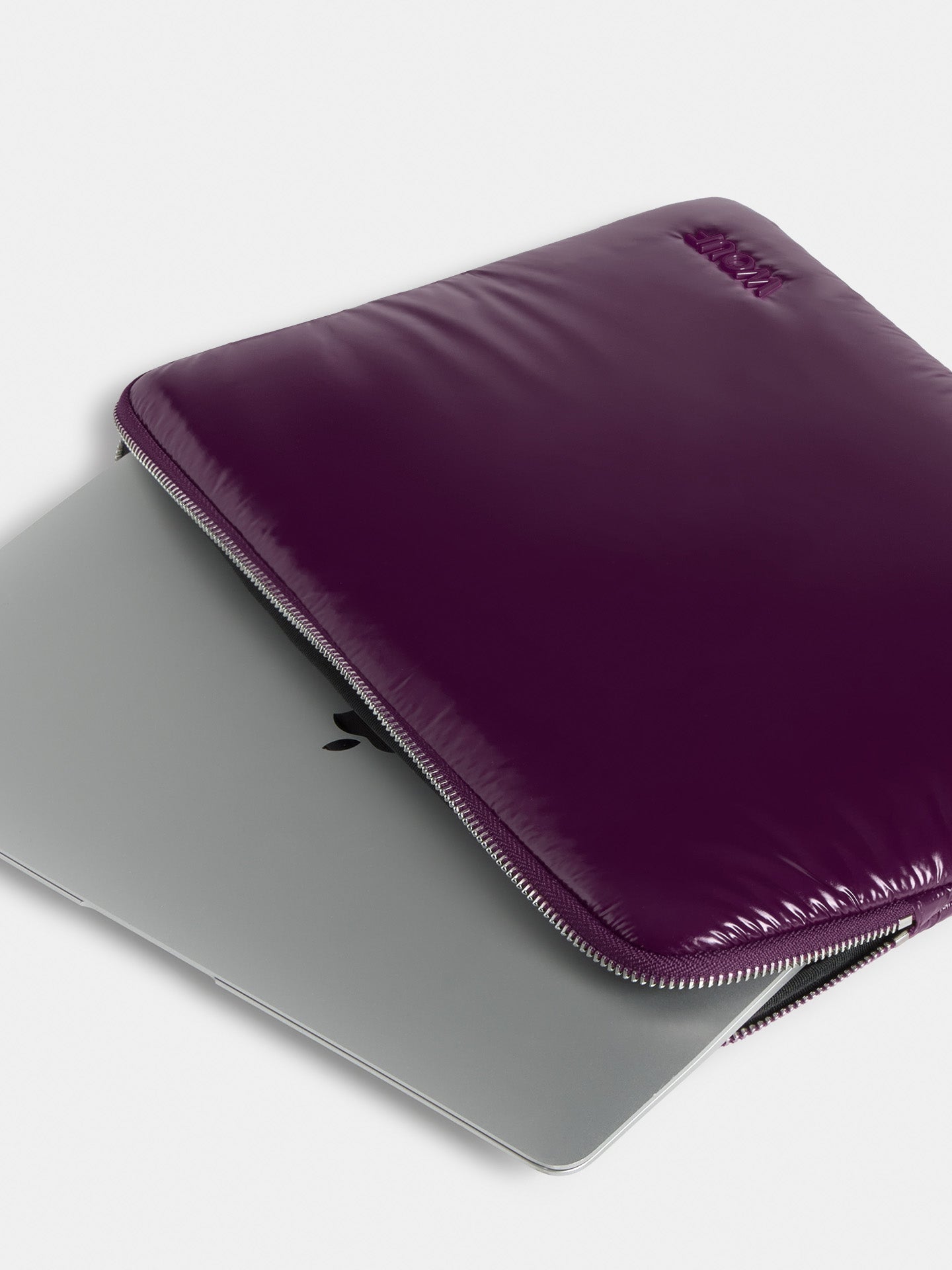 Plum laptop sleeve (13