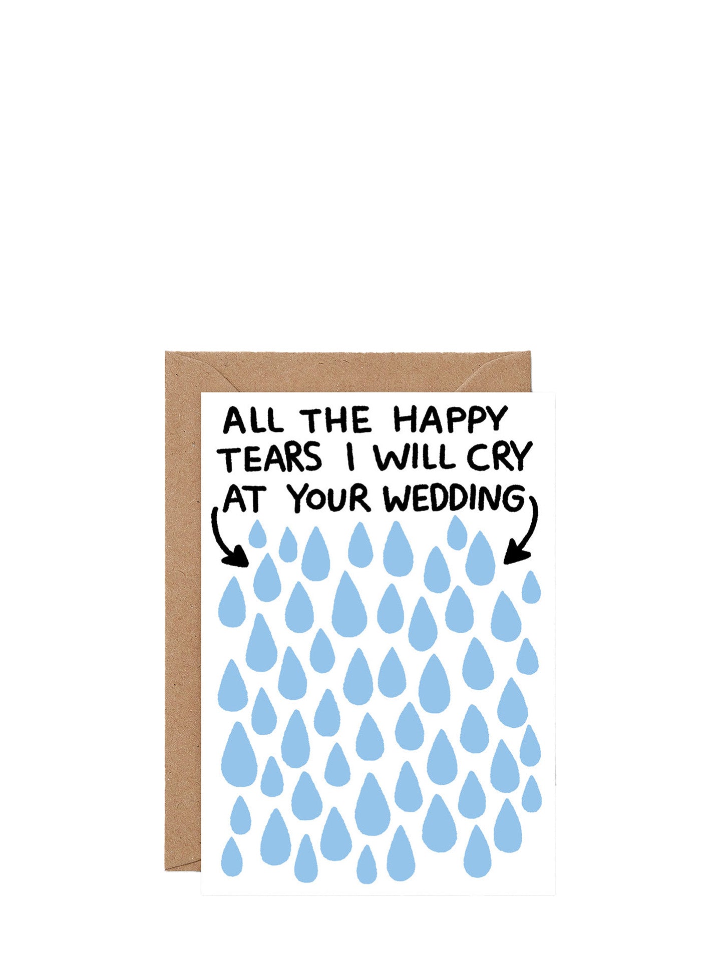 All the tears i will cry at your wedding, wedding card