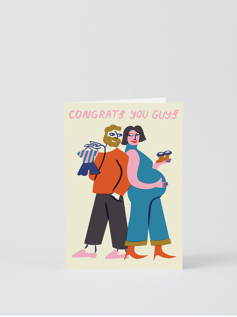 Congrats you guys, new baby card