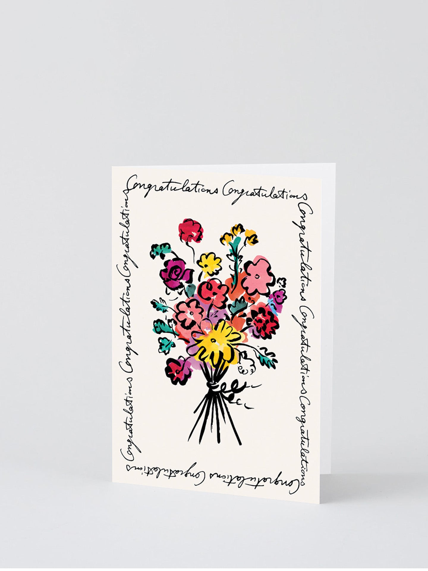 Congratulations bouquet card, all occasion card
