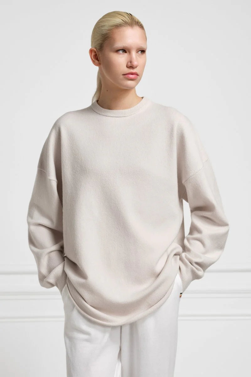 Sweatshirt n°53 crew hop, chalk