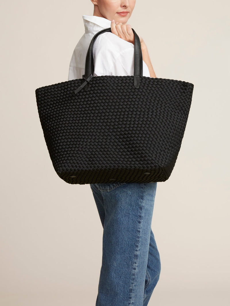 Jet Setter large tote bag, onyx black