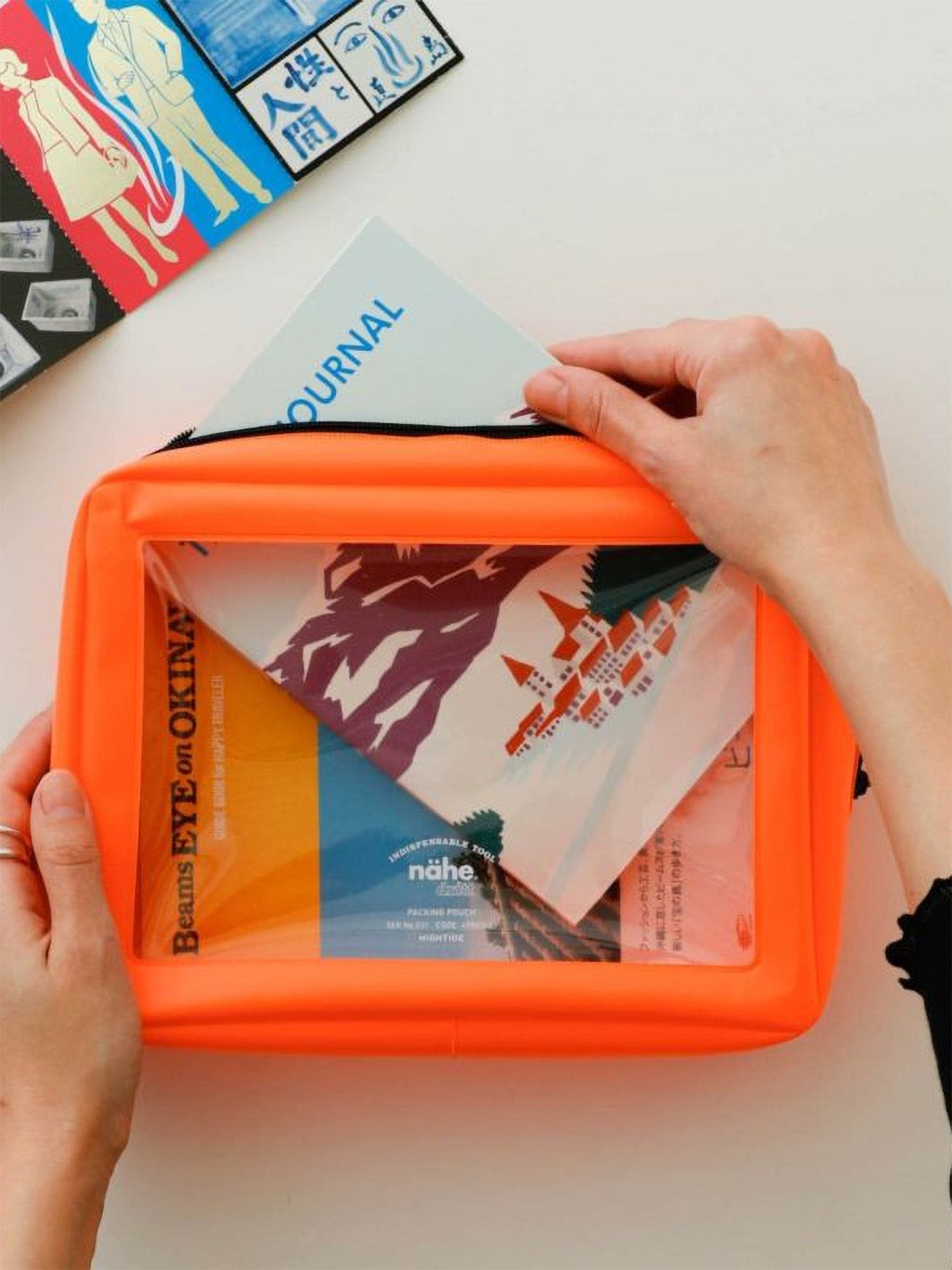 Packing Pouch L, Neon Orange (24x16x6cm)