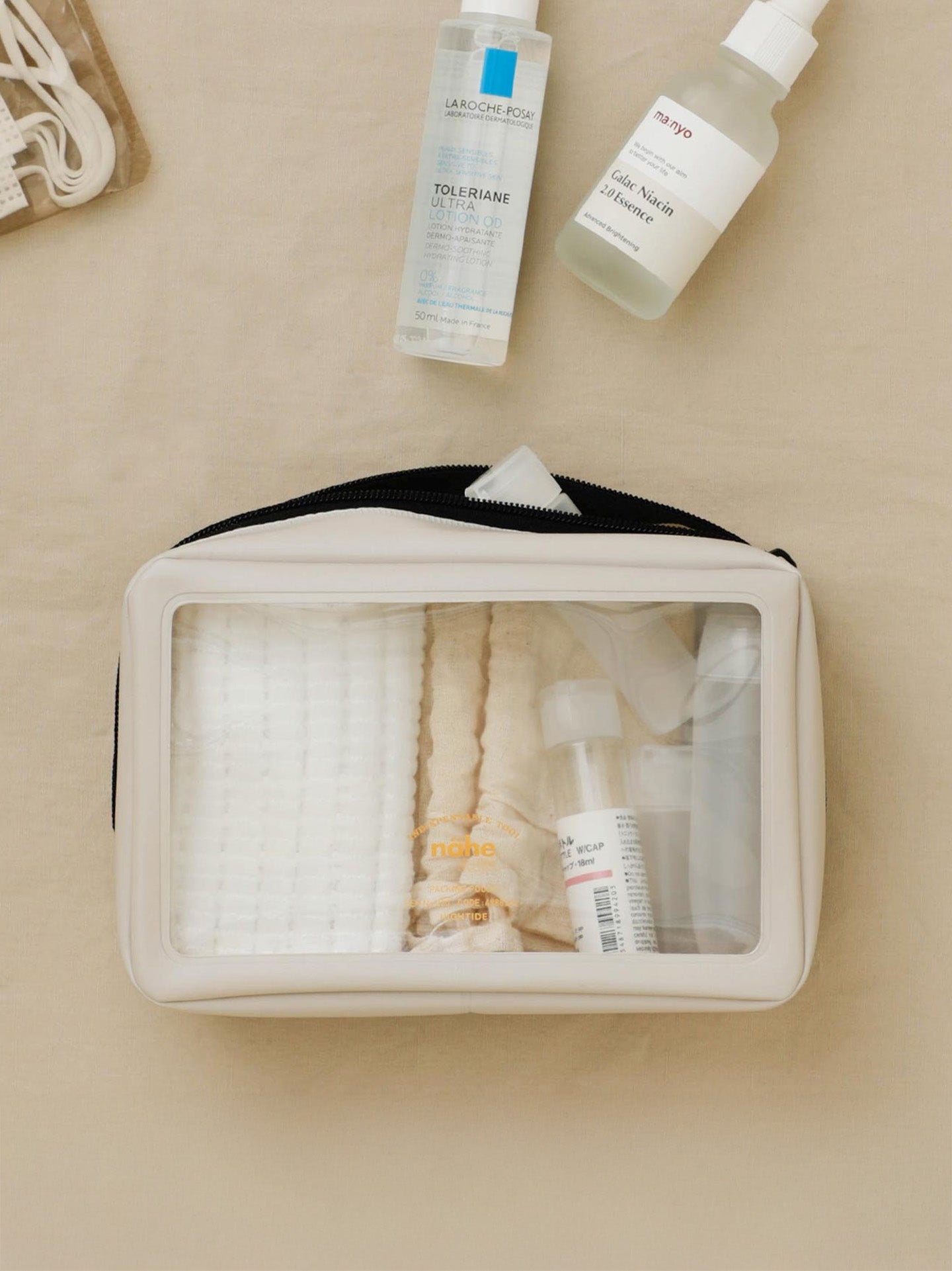 Packing Pouch S, Ivory (12x8x6cm)