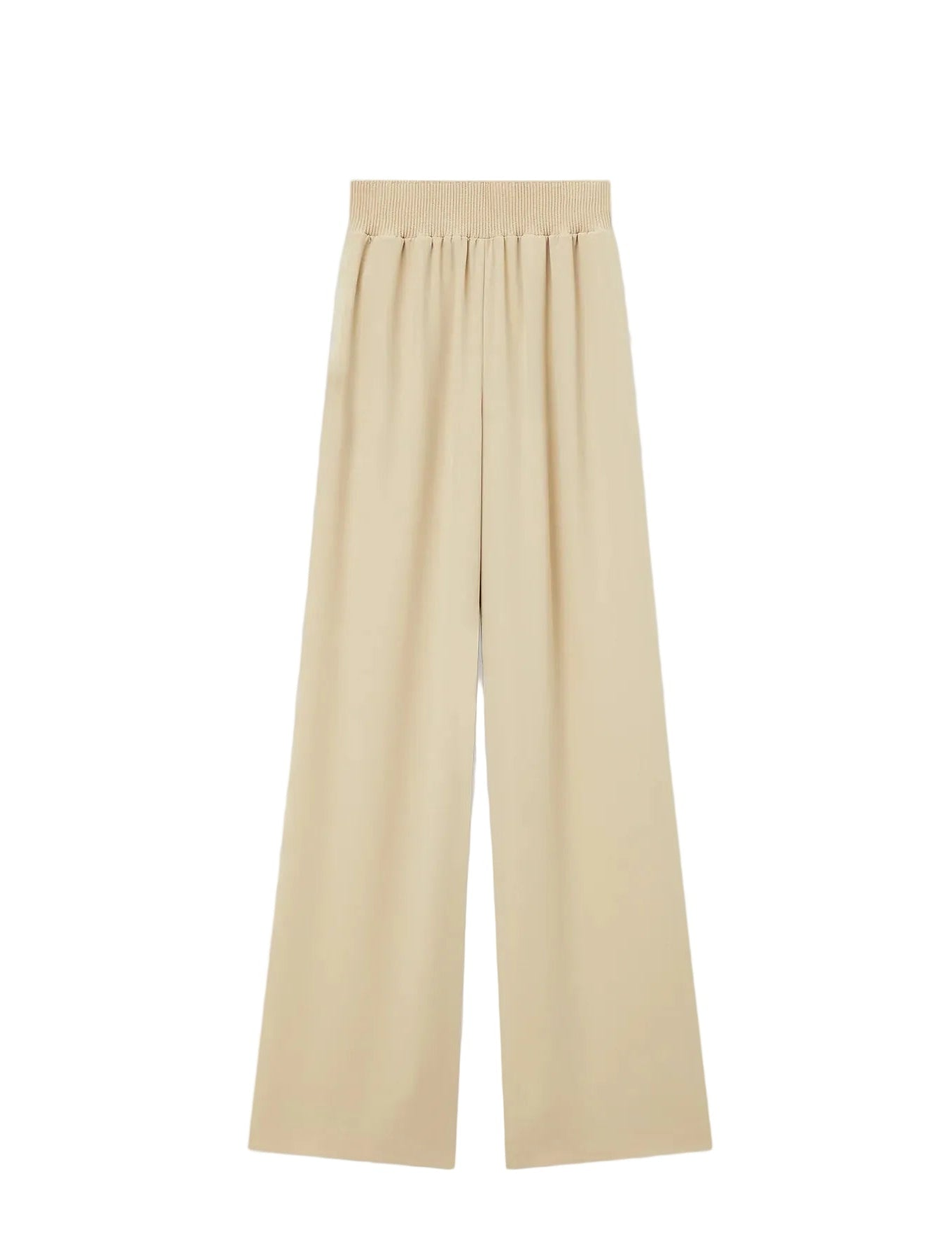 Nour pant satin twill, beige
