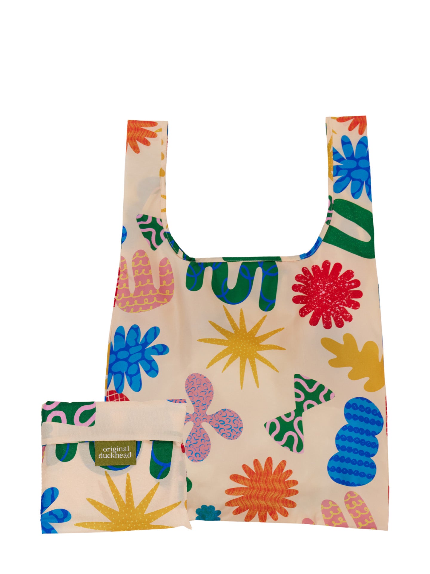 Deli print foldable light shopper, multicoloured
