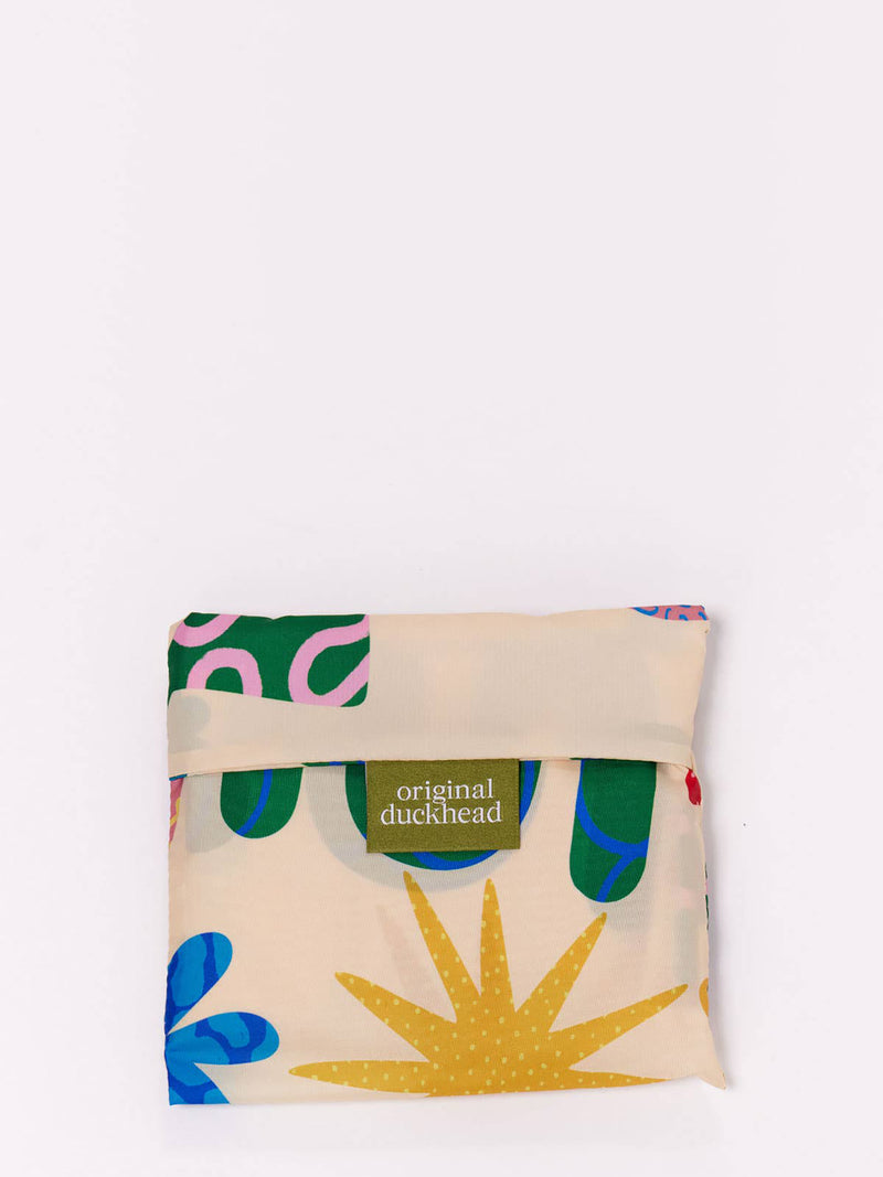 Deli print foldable light shopper, multicoloured