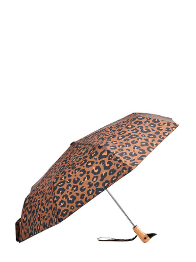 Duck umbrella, brown leopard print