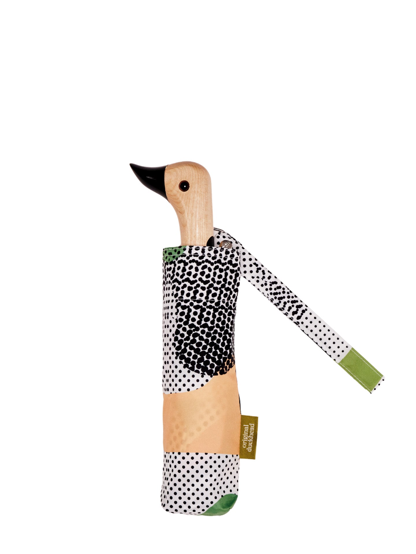 Dots print duck umbrella, multi
