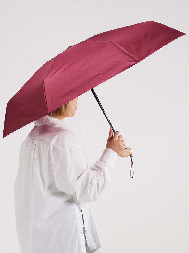 Mini compact umbrella, cherry red