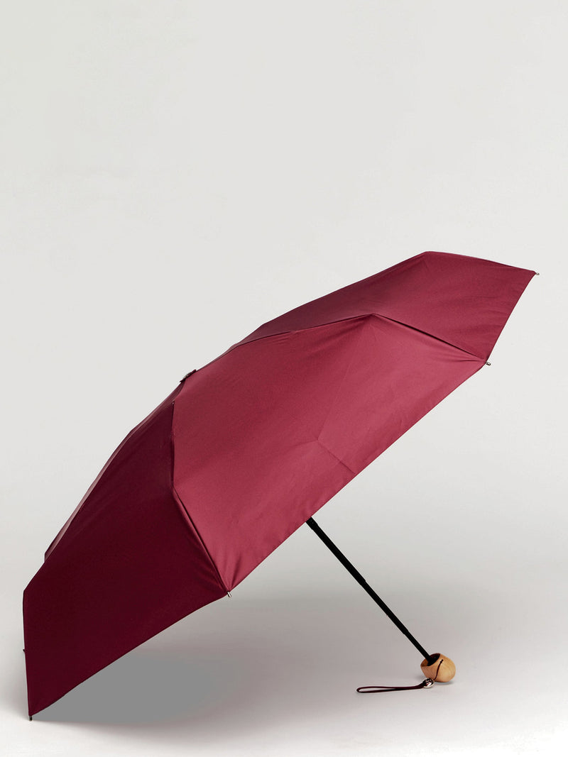 Mini compact umbrella, cherry red