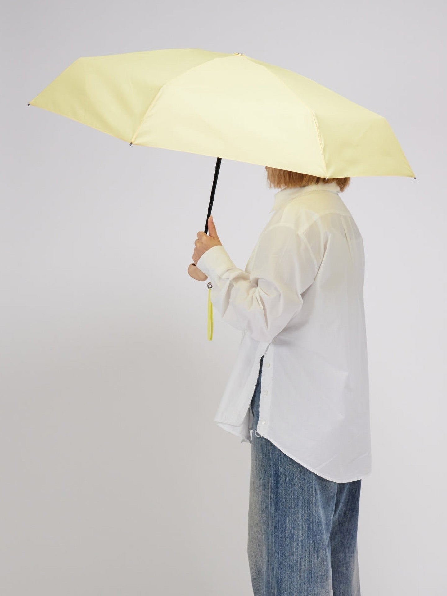 Mini compact umbrella, citron yellow