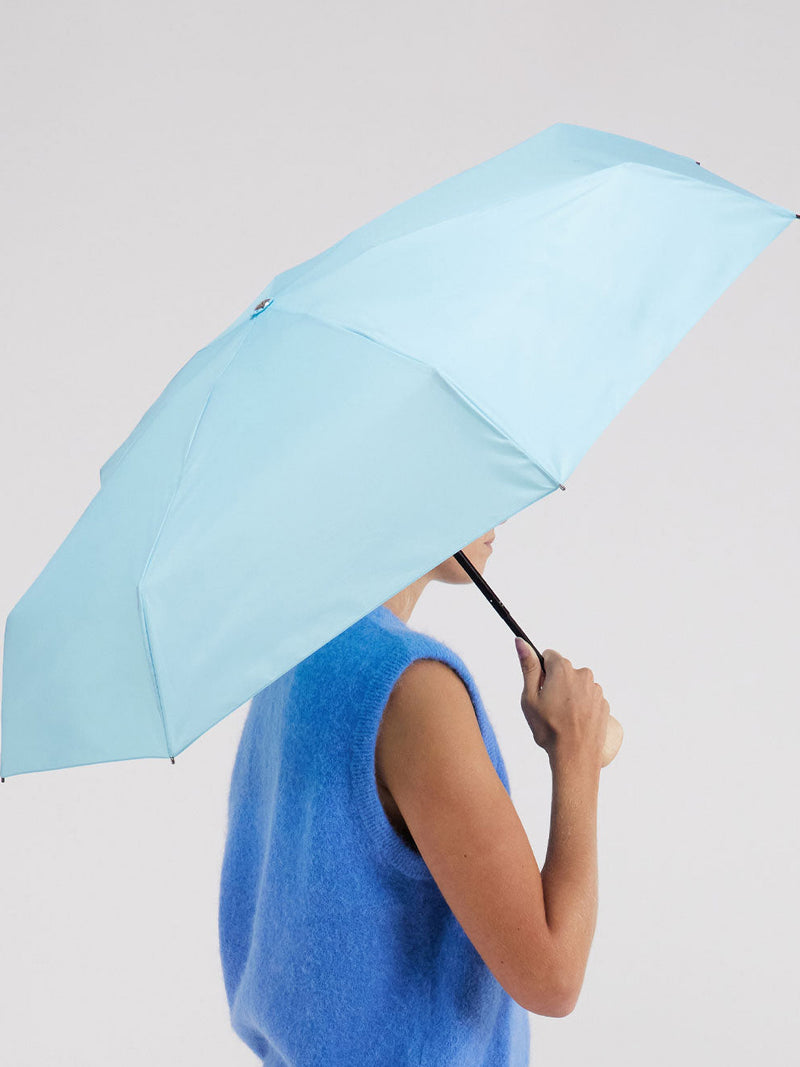 Mini compact umbrella, popsicle blue