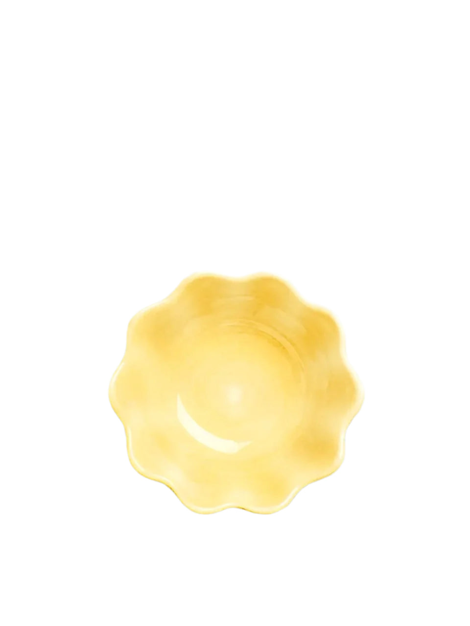 Oyster small bowl, yellow (13 cm)