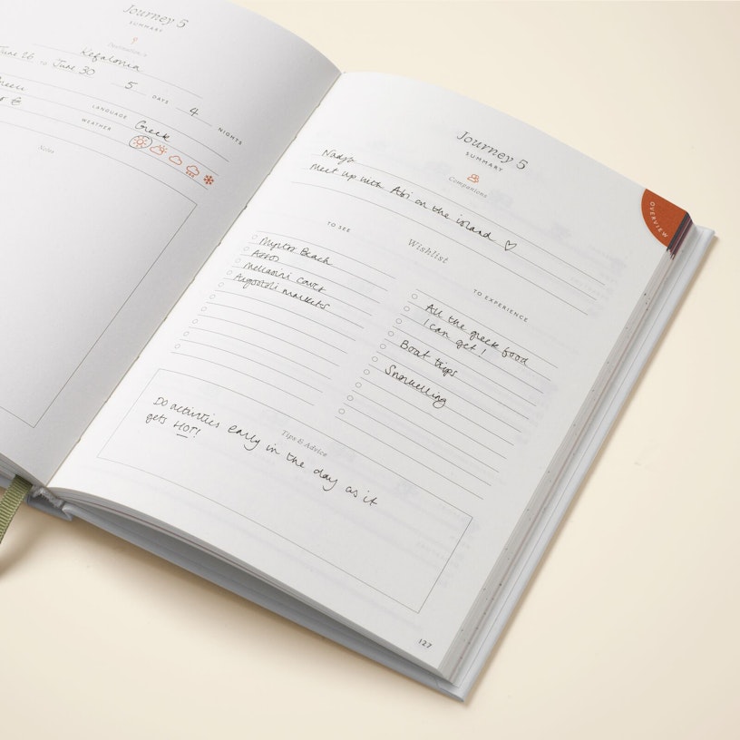 Coral reef travel journal