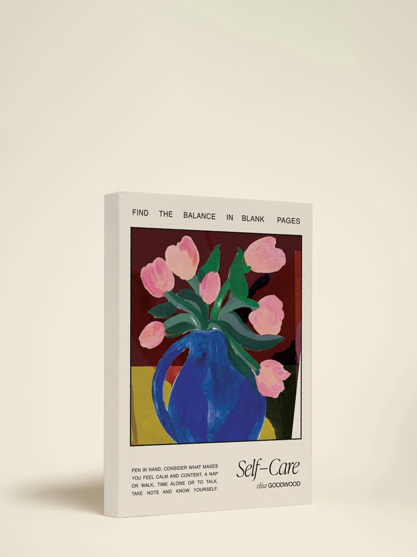 Tulip vase wellness journal